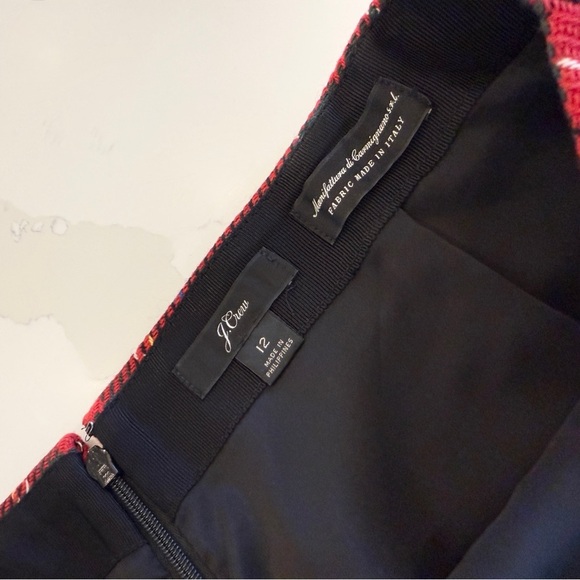 J.Crew Women's Size 12 Tartan Plaid Mini Skirt Multicolor Party Cocktail Holiday - Picture 6 of 10